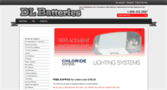 Desktop Screenshot of dlbatteries.com