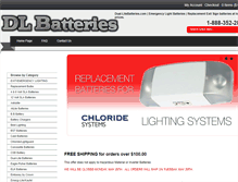 Tablet Screenshot of dlbatteries.com